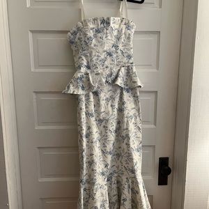 Antonio Melani d Born on Fifth Pippa Floral Print Square Neck Sleeveless midi